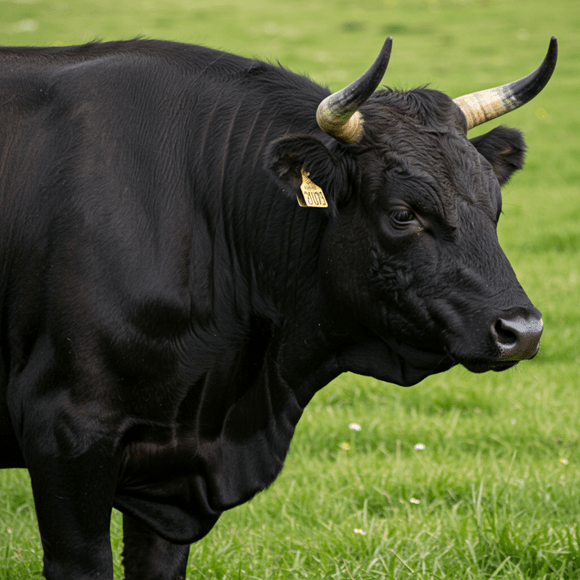 Japanese black cow